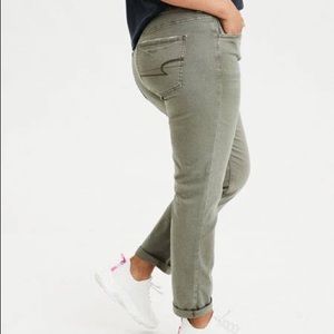 AE Tomgirl Olive Twill Pants
